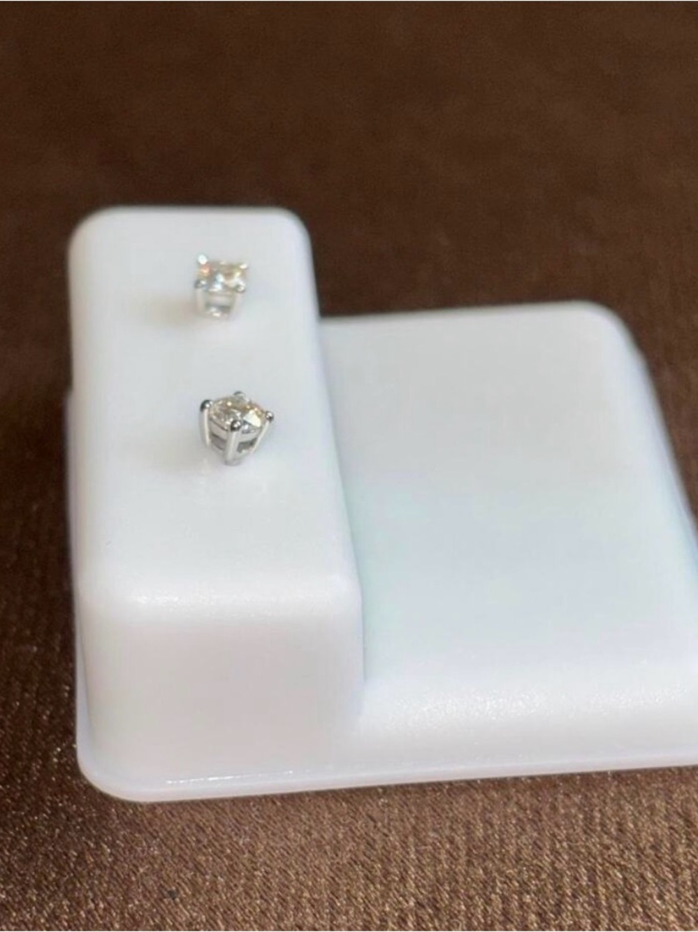 Sterling Silver Moissanite
Stud Earrings (0.20 CT) - Picture 5 of 6